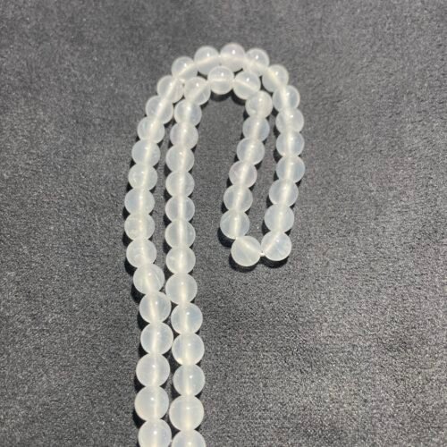 Perle 6 mm Sélénite Blanche du Mexique