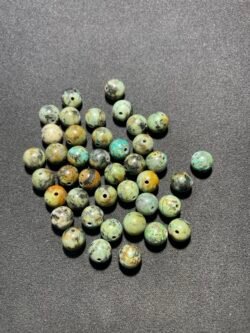 Perle 8 mm Turquoise Africaine