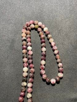 Perle 6 mm Tourmaline Rose Rubellite de Madagascar