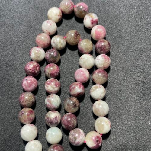 IMG_6344 Perle 8 mm Tourmaline Rose Rubellite de Madagascar
