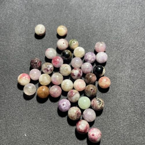 IMG_6367 Perle 8 mm Tourmaline Multicolore d Afghanistan