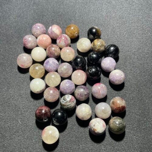 Perle 10 mm Tourmaline Multicolore d Afghanistan