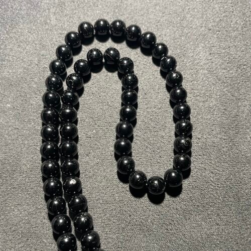 Perle 6 mm Tourmaline Noire du Brésil