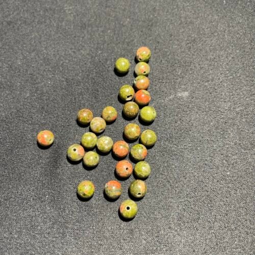 Perle 6 mm Unakite d Autriche