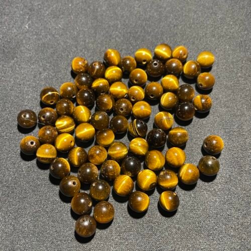 Perle 8 mm Œil de Tigre d Afrique du Sud