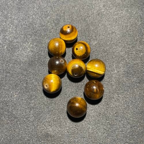 Perle 12 mm Œil de Tigre d Afrique du Sud