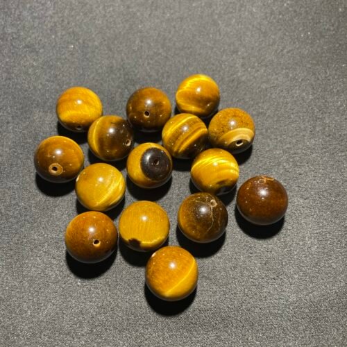 Perle 16 mm Œil de Tigre d Afrique du Sud