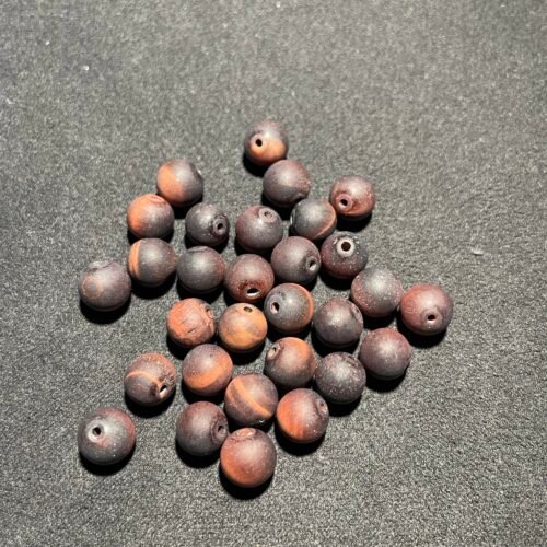 Perle 8 mm Œil de Taureau Mat d Afrique du Sud