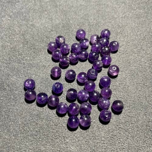 Perle 6 mm Améthyste du Brésil