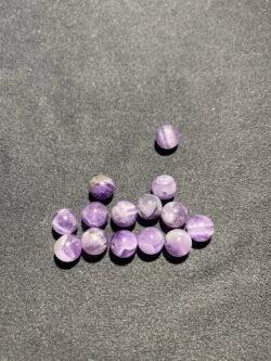 Perle 8 mm Améthyste Chevron du Brésil