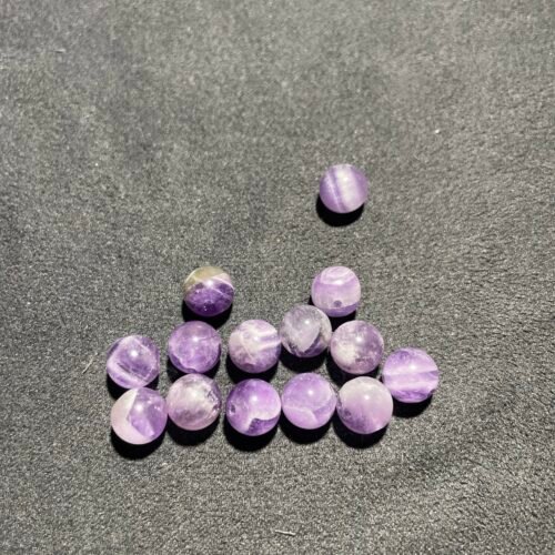 Perle 8 mm Améthyste Chevron du Brésil