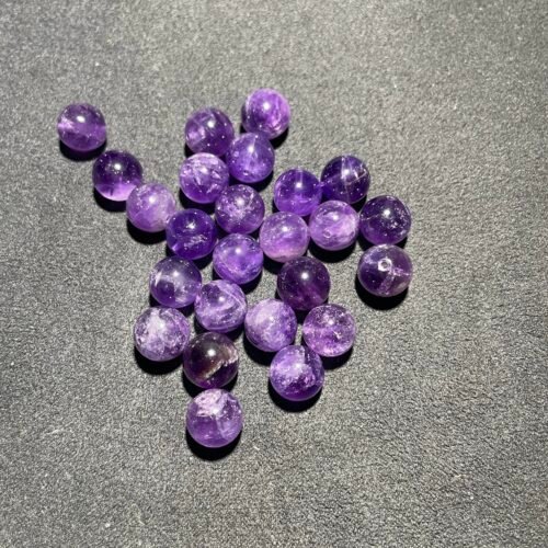 Perle 10 mm Améthyste du Brésil