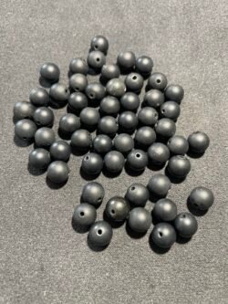Perle 8 mm Obsidienne Noire Mat du Mexique