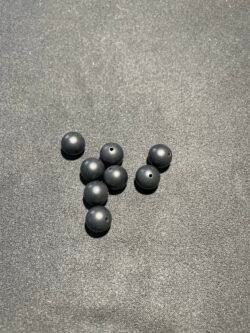 Perle 10 mm Obsidienne Noire Mat du Mexique