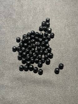 Perle 6 mm Obsidienne Noire du Mexique