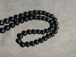 Perle 8 mm Obsidienne Noire du Mexique