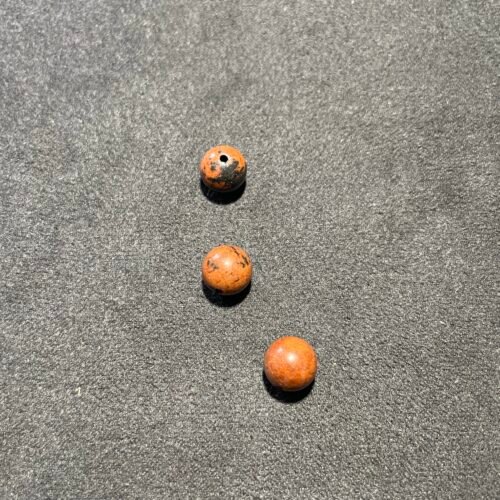 Perle 8 mm Obsidienne Acajou (Mahogani) du Mexique