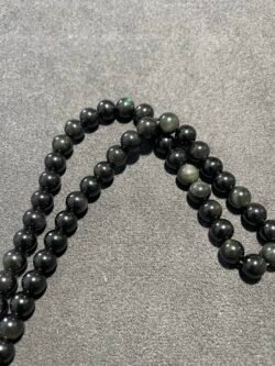 Perle 6 mm Obsidienne Œil Céleste du Mexique