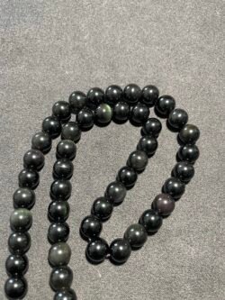 Perle 8 mm Obsidienne Œil Céleste du Mexique