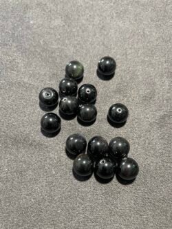 Perle 10 mm Obsidienne Œil Céleste du Mexique