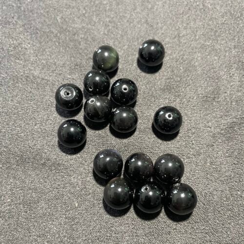 Perle 10 mm Obsidienne Œil Céleste du Mexique