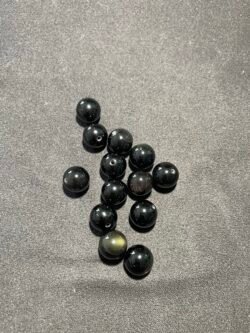 Perle 12 mm Obsidienne Œil Céleste du Mexique