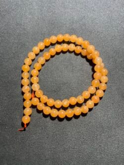 Perle 6 mm Aventurine Orange du Brésil
