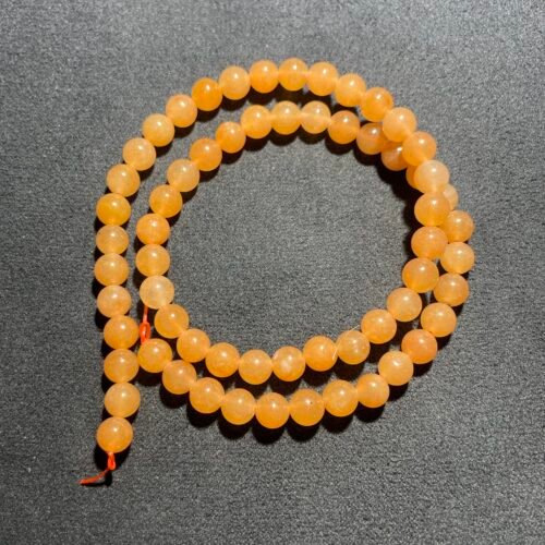 Perle 6 mm Aventurine Orange du Brésil