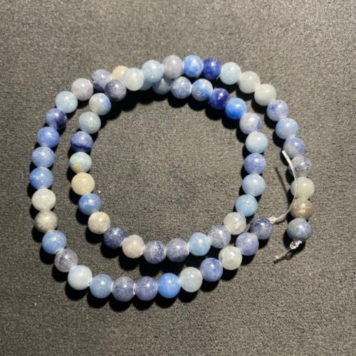 Perle 6 mm Aventurine Bleu du Brésil