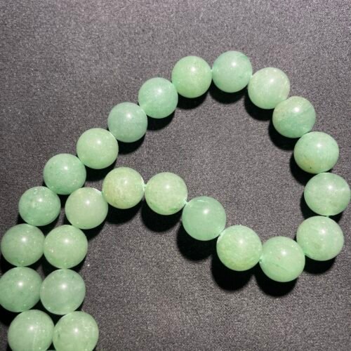 Perle 12 mm Aventurine Verte du Brésil