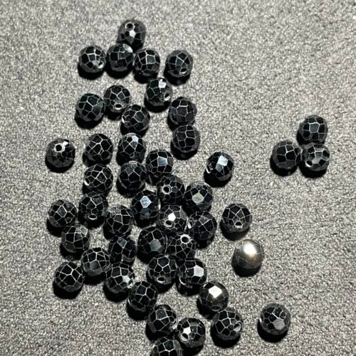 Perle Faceté 4 mm Spinelle Noir de Birmanie