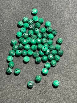 Perle Faceté 4 mm Malachite du Congo
