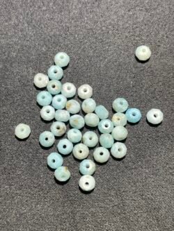 Perle Faceté 4 mm Larimar de la République Dominicaine