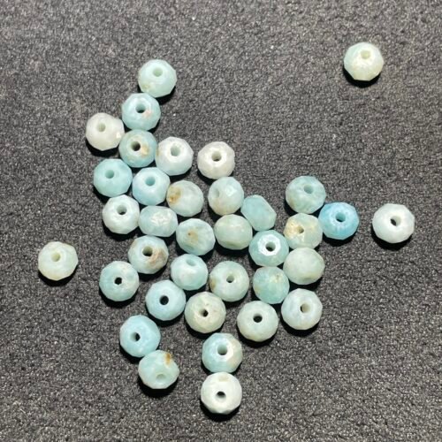 Perle Faceté 4 mm Larimar de la République Dominicaine