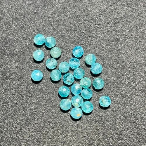 Perle Faceté 4 mm Apatite du Brésil