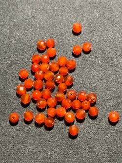 Perle Faceté 4 mm Cornaline d Inde