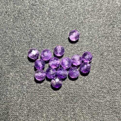 Perle Faceté 4 mm Améthyste du Brésil