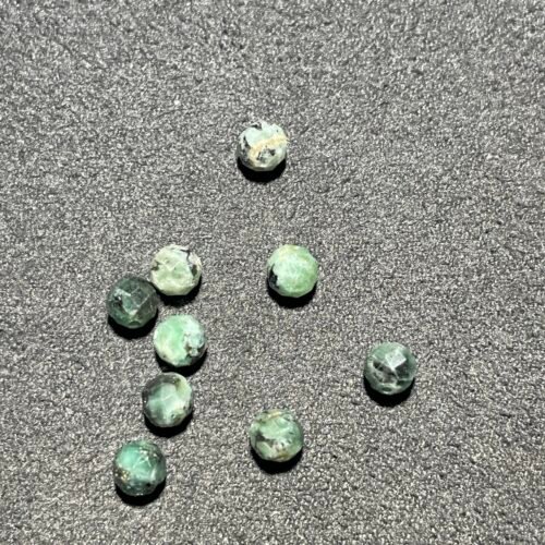 Perle Faceté 4 mm Emeraude du Brésil