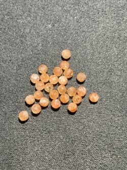 Perle Faceté 4 mm Pierre de Soleil d Inde