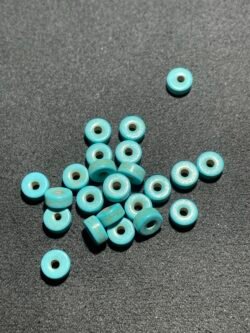Perle Heishi 6 mm Howlite Bleu du Canada