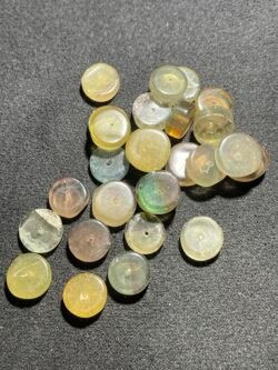 Perle Heishi 8,5/9 mm Fluorite Doré d Allemagne