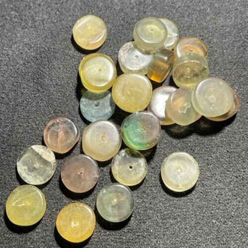 Perle Heishi 8,5/9 mm Fluorite Doré d Allemagne