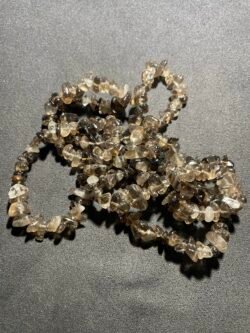 Perle Chips Quartz Fumé du Brésil