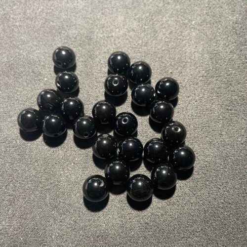 Perle 8 mm Onyx Noir d Inde