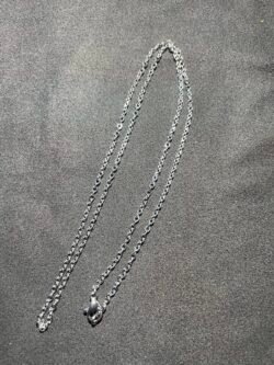 Chaîne Forçat Argenté Acier Inoxydable