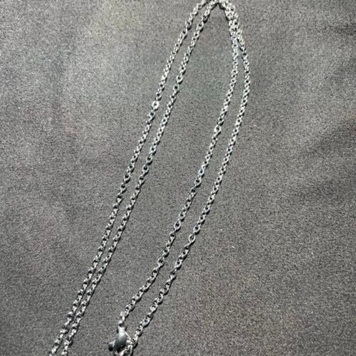 Chaîne Forçat Argenté Acier Inoxydable