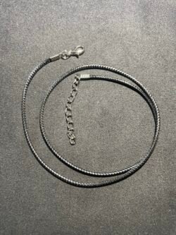 Cordon en Nylon Tressé Acier Argenté