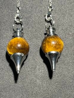 Pendule Sphère en Œil de Tigre