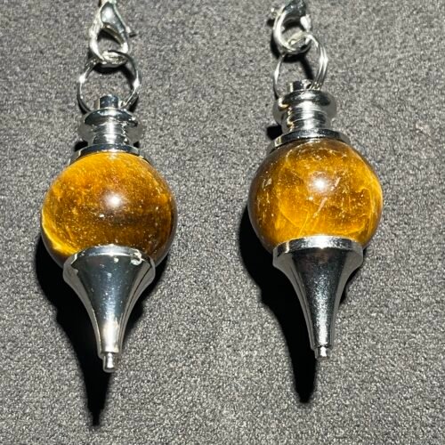 Pendule Sphère en Œil de Tigre