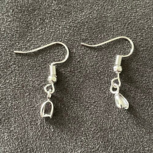 Pendant Boucles d Oreilles en Métal Argenté avec Bélière